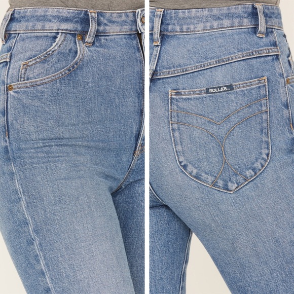 ROLLA'S - Dusters High Rise Straight Jeans - Medium Wash - Picture 3 of 15